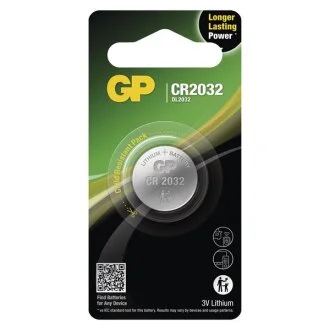 Батарейка CR2032, 1шт в уп GP DO GPB15322