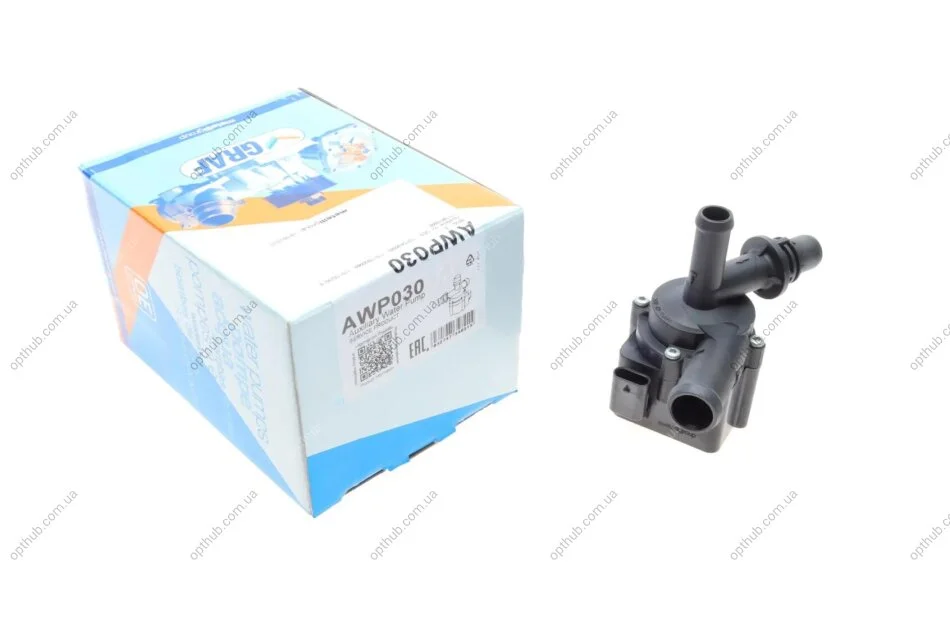 Насос системи охолодження (додатковий) BMW 1 (F20) 11-/3 (F30/F80) N13 12-16 (opt-om) GRAF AWP030 (фото 1)