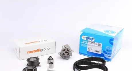 Комплект ГРМ + помпа VW Crafter/T5/T6/Caddy/Golf/Passat/Skoda/Audi 2.0TDI/BiTDI 08- (160х25)(PA1 UA63 GRAF KP1137-1