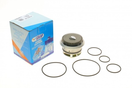 Помпа води VW LT 28-35/28-46 2.8TDI 116kw 01-06 (B/B) (5 лоп) (прямий зуб)) (opt-om) GRAF PA1011