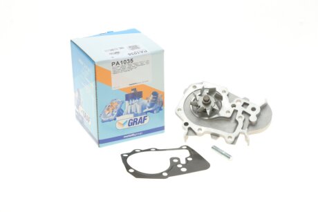 Помпа води Renault Kangoo/Megane/Logan/Scenic/Dacia Sandero 1.4/1.6 97- (20z)(B/B)(8лоп) UA63 GRAF PA1035