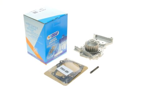 Помпа води Renault Clio/Megane/Scenic/Kangoo/Laguna 1.4/1.6i 01-/Nissan Almera (20z)(R/B)(8 лоп.)) H UA63 GRAF PA1043