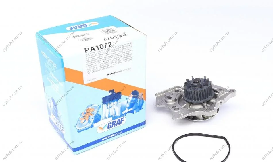 Помпа води Audi A3-A8/Skoda Octavia/VW Passat/T5/Golf/Tiguan 1.8-2.0TFSI/TSI 04- (29z) (B/B) (6 ло UA63 GRAF PA1072 (фото 1)