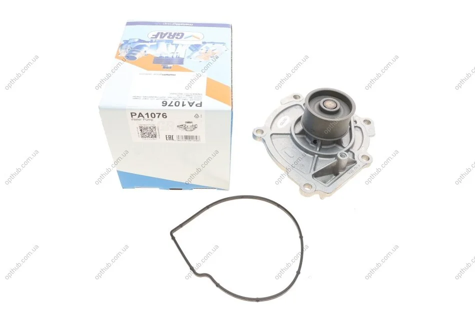 Помпа води Jeep Cherokee/Wrangler 2.8 CRD 07-/Chrysler Voyager 2.8 CRD 07- (R/B) (7 лоп.) UA63 GRAF PA1076 (фото 1)