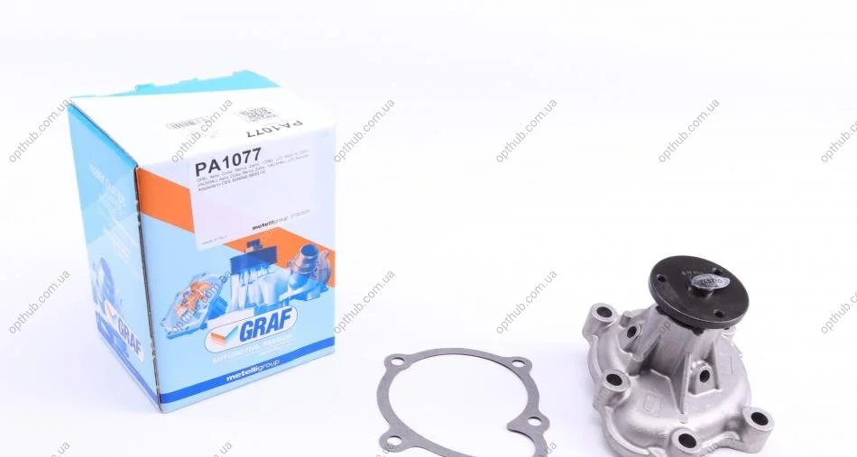 Помпа води Opel Astra H/J 04-10/Corsa D 06-14/Zafira B 08-15/Meriva 1.7CDTI/1.6 Turbo (R/B) (8 лоп UA63 GRAF PA1077 (фото 1)