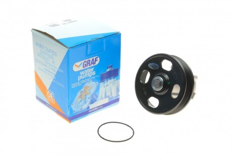 Помпа води Fiat Doblo 1.3D/JTD/Opel Combo/Astra H/J/Corsa D/E 1.3CDTI 05- (R/B) (6 лоп.) (6 кан.) UA63 GRAF PA1083