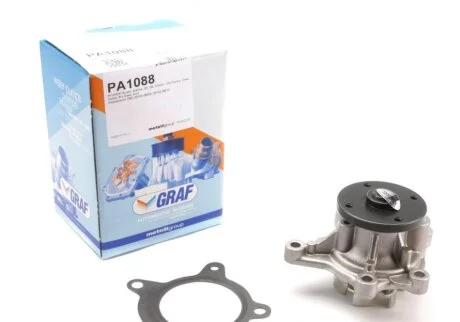 Помпа води Hyundai Accent/i20/i30/Kia Cee'd/Carens/Cerato/Soul 1.4/1.6/1.6CVVT 07- (R/B) (6 лоп) UA63 GRAF PA1088