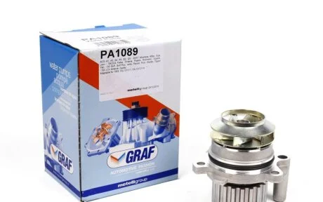 Помпа води Audi A4/Seat/Skoda Octavia/VW Caddy/Golf/Passat 1.2TDI/1.6TDI/2.0TDI 08- (19z)(R/B)(7ло UA63 GRAF PA1089