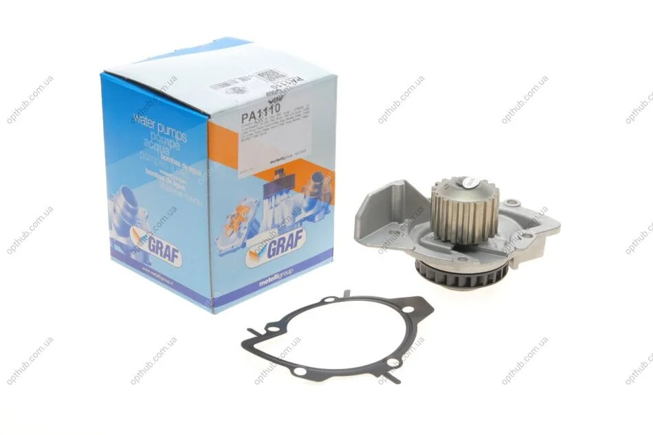 Помпа води Citroen C4/C5/C8/Jumpy/Fiat Scudo/Peugeot 308/407/Ford Focus 2.0HDI 06- (18z)(B/B)(24ло UA63 GRAF PA1110 (фото 1)