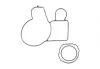Помпа води BMW 5 (F10/F11)/7 (F01-04)/X5 (E70)/X6 (E71/E72) 2.0d-3.0d 09- (B/B) (6 лоп) (7 кан (opt-om) GRAF PA1116 (фото 2)