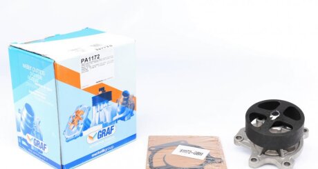 Помпа води Nissan Juke 1.6DIG-T 10-/Qashqai/X-Trail 1.6DIG-T/2.0 15-/Tiida 1.6/1.8 12- (R/B) ((opt-om) GRAF PA1172