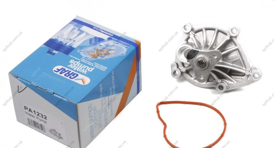Помпа води BMW 1/3 114i/116i/118i/120i/316i/320i 11-/Citroen C3/C4/C5 1.4/1.6 08- (R/B) (5 лоп.) UA63 GRAF PA1232 (фото 1)