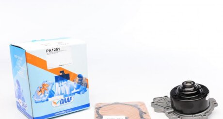 Помпа води MB Vito/Viano (W639) 2.0-2.2CDI OM646/OM651 10- (B/B) (9 лоп) (перемикається) UA63 GRAF PA1251