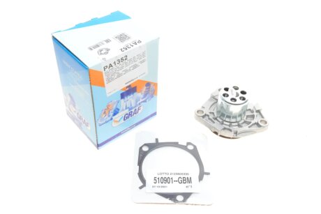 Помпа води Fiat Doblo/Opel Combo/Astra H/J/Zafira B/C/Vectra 1.6/1.9/2.0CDTI 10- (Зовнішній) (7 ло UA63 GRAF PA1352