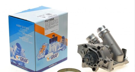 Помпа води Audi A3-A8/Skoda/Seat/VW 1.8-2.0FSI/TFSI 04- (29z)(B/B)(6 лоп)(з термостатом,датчиком UA63 GRAF PA1359A