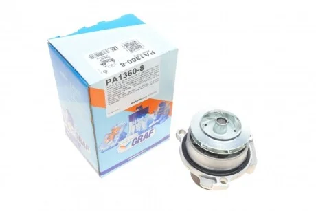 Помпа води Audi/Seat/Skoda/VW Crafter/Caddy/T6/Passat/Golf 1.6/2.0TDI 13-(R/B 4PT)(7 лоп)(без д UA63 GRAF PA1360-8