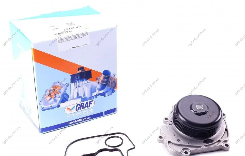Помпа водяна MERCEDES BENZ (W204): C180 CDI; C200 CDI (204.007); C220 CDI / VITO III (W447) VAN : 114 C GRAF PA1376 (фото 1)
