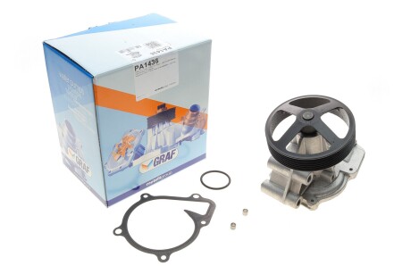 Помпа води Ford Transit/Ranger 2.2TDCi 11-/Land Rover Defender 2.2Td4 11-16 (R/B) (7 лоп) (7 кан) UA63 GRAF PA1436