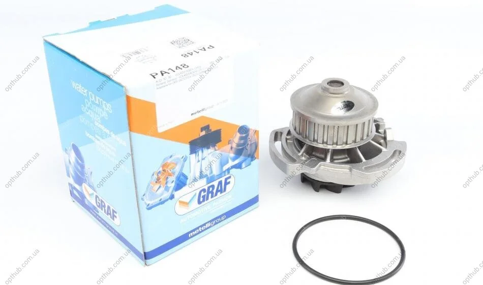 Помпа води Audi 50/80/VW Golf/Jetta/Passat/Polo 0.9-1.3 74-94 (26z) (B/B) (8 лоп) UA63 GRAF PA148 (фото 1)