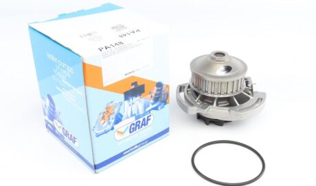 Помпа води Audi 50/80/VW Golf/Jetta/Passat/Polo 0.9-1.3 74-94 (26z) (B/B) (8 лоп) UA63 GRAF PA148