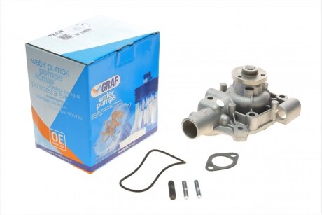 Помпа води Renault Master/Trafic/Iveco Daily 2.4D/2.5D 79-01 (R/B) (8 лоп) UA63 GRAF PA178