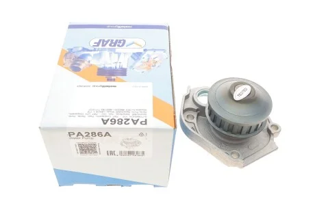 Помпа води Fiat Palio 1.2 96-/Panda 0.8-1.1 86-04/Punto 1.1-1.2 93-00/Tipo 1.1 86-93 (20z)(B/B)(8л UA63 GRAF PA286A