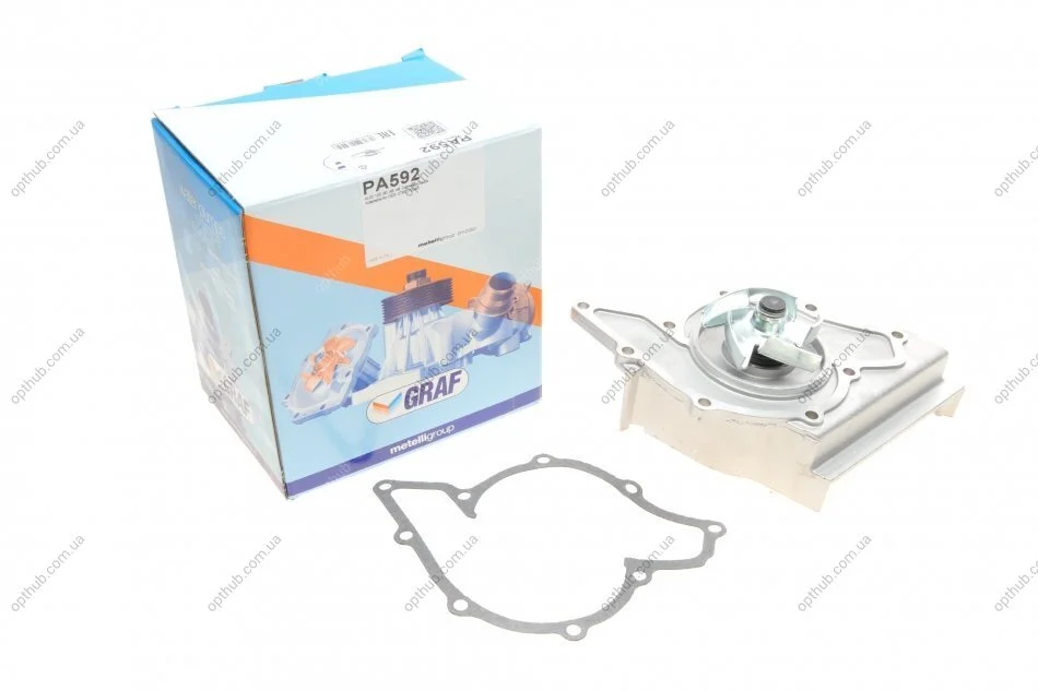 Помпа води Audi 100/80 2.6/quattro 90-94/A6/A8 2.6/2.8/quattro 94-97 (B/B) (5 лоп.) (h шківа=26.4mm UA63 GRAF PA592 (фото 1)