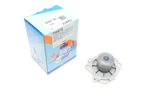 Помпа води Fiat Doblo 1.9D/JTD 01-/Opel Astra H/Vectra C/Zafira B 1.9CDTI 04-10 (B/B) (7 лоп.) UA63 GRAF PA672