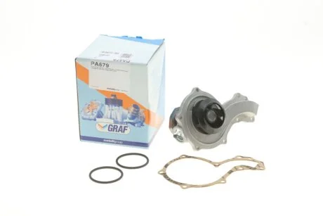 Помпа води Audi A4-A6/VW Passat 1.6/1.8/1.8T/quattro 94-05 (B/B) (7 лоп.) UA63 GRAF PA679