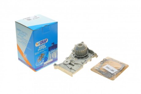 Помпа води Renault Kangoo/Laguna/Megane/Scenic 1.4/1.6 97-08/Logan 14- (20z)(B/B)(8лоп) UA63 GRAF PA724A