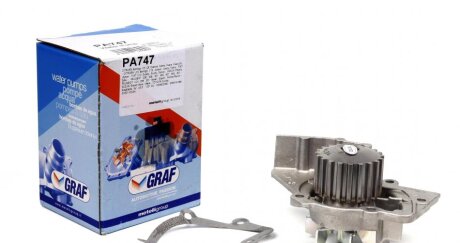 Помпа води Citroen C4/C5/C8/Jumpy/Berlingo 2.0HDi/Fiat Scudo/Ducato 1.9D/2.0JTD 98- (20z)(B/B)(7лоп UA63 GRAF PA747