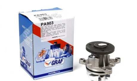 Помпа води Ford C-Max I/Focus II/III/Mondeo III/IV/V/Mazda 3/5/6/CX-7 1.8/2.0/2.3 00- (R/B) (6 лоп. UA63 GRAF PA903