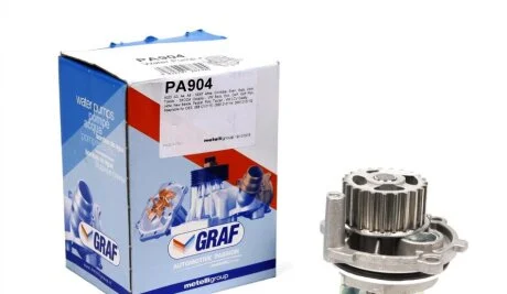Помпа води Audi/Seat/Skoda Octavia/VW Caddy/Golf/Passat 1.6/E-Power/1.8/2.0/FSI 96- (23z)(R/B)(7лоп UA63 GRAF PA904