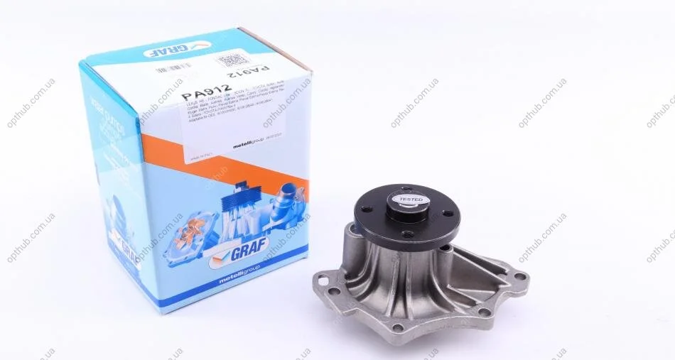 Помпа води Toyota Avensis/Camry/Corolla/Rav4 2.0/2.4/VVTi/4WD 00-/Lexus HS 09- (B/B) (7 лоп) UA63 GRAF PA912 (фото 1)