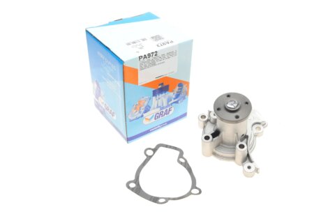 Помпа води Hyundai Elantra/Tucson/i30/Kia Sportage/Cee'd/Soul 2.0/2.0 16V/CVVT 00- (R/B) (6 лоп) UA63 GRAF PA972