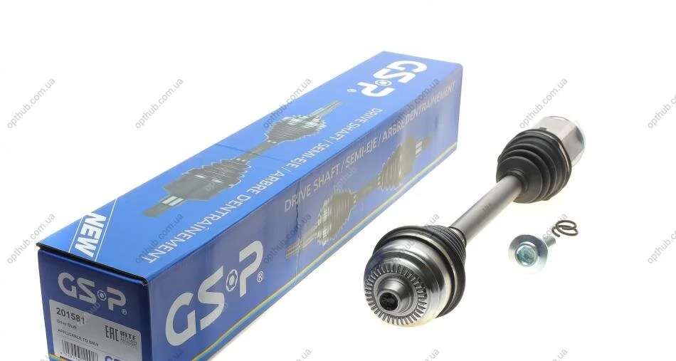 Піввісь (передня) BMW 5 (F10/F11)/6 (F06/F12/F13) xDrive 10-18 (L) (37x27/562) (opt-om) GSP 201581 (фото 1)