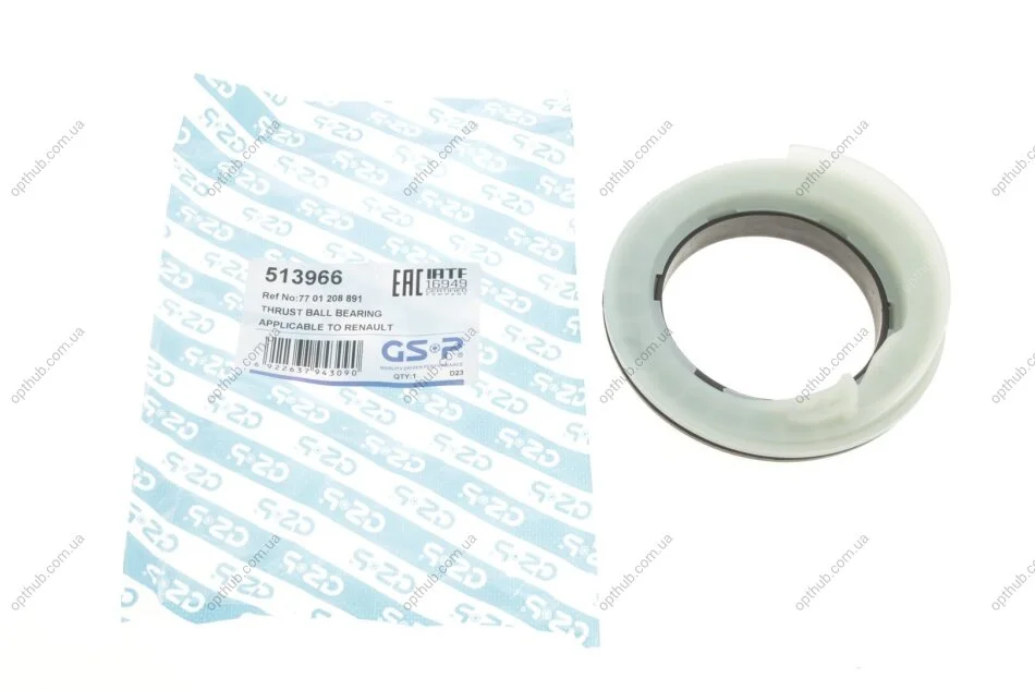Підшипник амортизатора опорний Renault Megane II/Scenic 01- (opt-om) GSP 513966 (фото 1)