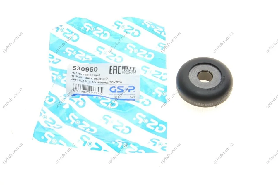 Подшипник амортизатора опорный Nissan Micra IV10-15/Toyota Yaris 05- (opt-om) GSP 530950 (фото 1)