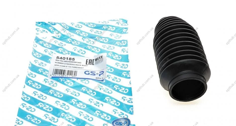 Пыльник рейки рулевой Ford Galaxy 1.9-2.8 95-06/Seat Alhambra/VW Sharan 1.8-2.8 97-10 (opt-om) GSP 540185 (фото 1)