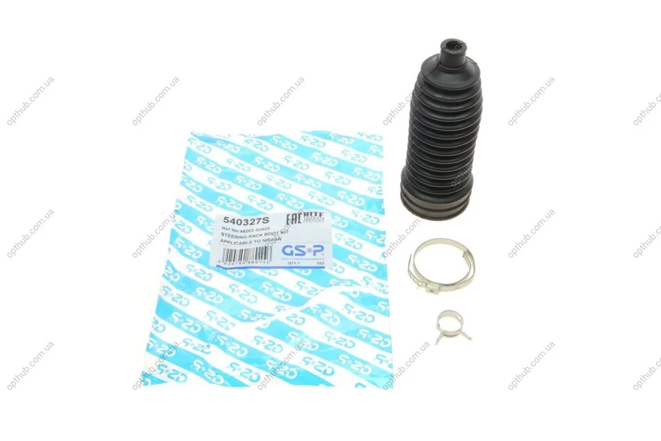 Пильник рейки рульової Nissan Cube/Micra III/Note/Tiida (11.5x49x164) (opt-om) GSP 540327S (фото 1)