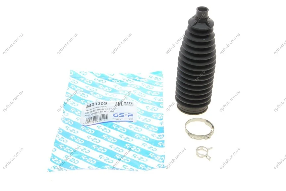 Пильник рейки рульової Toyota Corolla 02-07 (opt-om) GSP 540330S (фото 1)