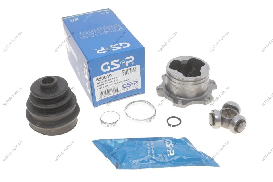 ШРУС (внутришний) VW Passat/Sharan 1.9TDI 00-10 (34x88) UA63 GSP 650019 (фото 1)
