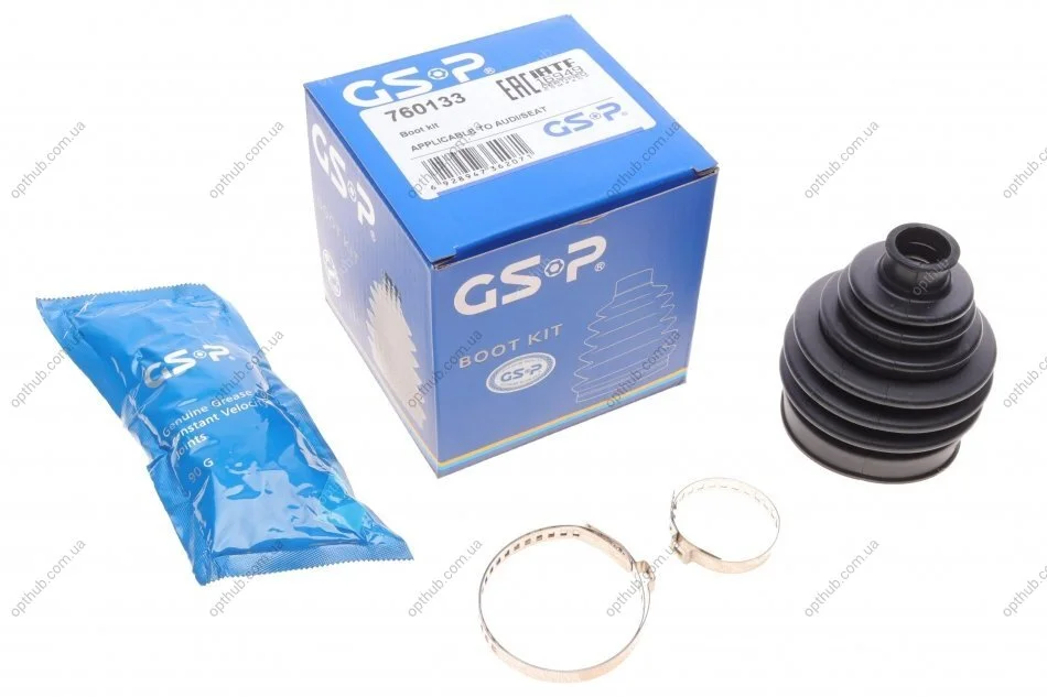Пильник ШРКШ (внутрішній) VW Golf IV/Skoda Octavia II 97-10/Audi A3 96-03(20x71x100) (к-кт) UA63 GSP 760133 (фото 1)