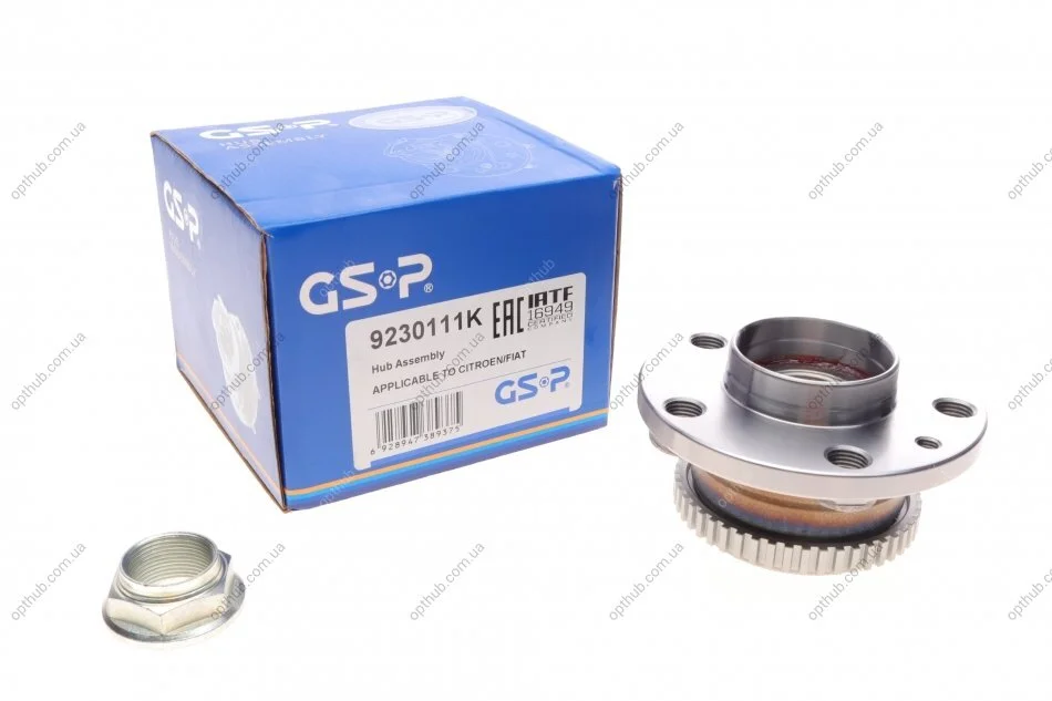 Підшипник маточини (задньої) Fiat Scudo/Peugeot Expert 95-06 (+ABS) UA63 GSP 9230111K (фото 1)