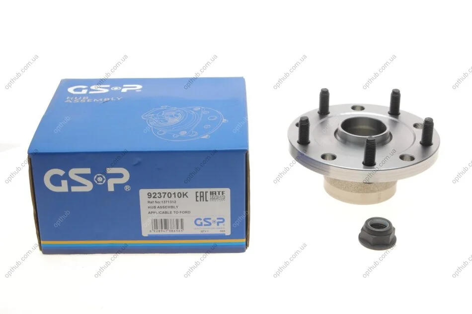 Підшипник маточини (задньої) Ford Transit V347 (FWD) 260/300 (d=37mm) (+ABS) (opt-om) GSP 9237010K (фото 1)