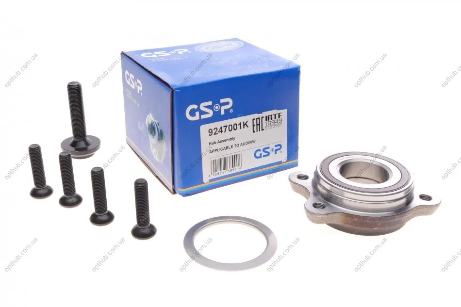 Підшипник маточини (передньої/задньої) Audi A6/A8 02-11(+ABS) (47x92x32) UA63 GSP 9247001K (фото 1)