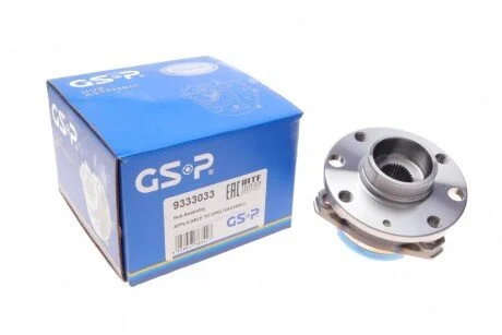 Подшипник ступицы (передней) Opel Astra G 98-09 (+ABS) UA63 GSP 9333033