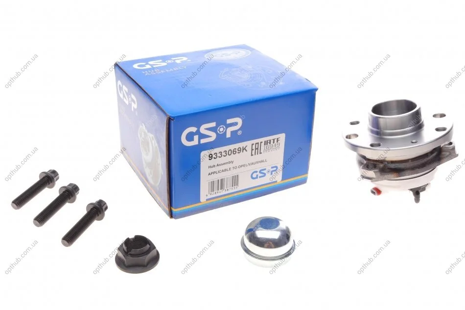 Подшипник ступицы (передней) Opel Astra 04-14(+ABS) UA63 GSP 9333069K (фото 1)