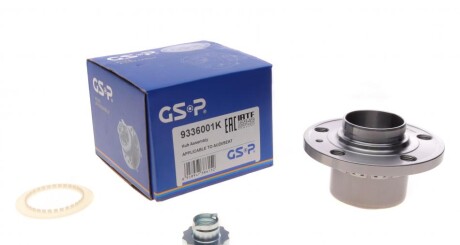 Підшипник маточини (передньої) Skoda Fabia 99-/VW Polo 01- (+ABS) UA63 GSP 9336001K