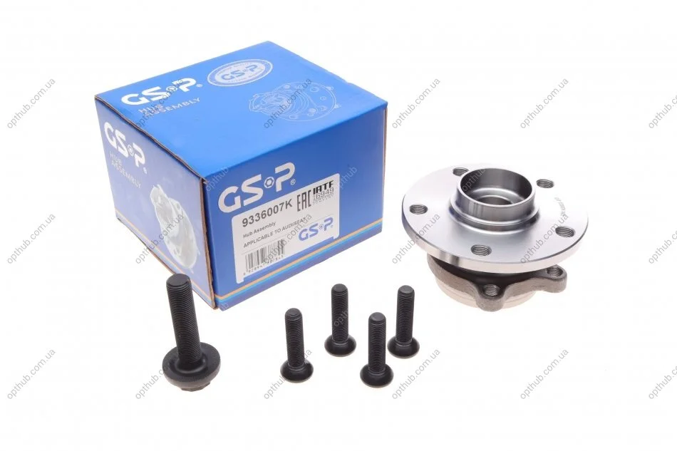 Підшипник маточини (передньої) VW Caddy III/Golf 03-/Skoda Octavia 04-13 (+ABS) UA63 GSP 9336007K (фото 1)